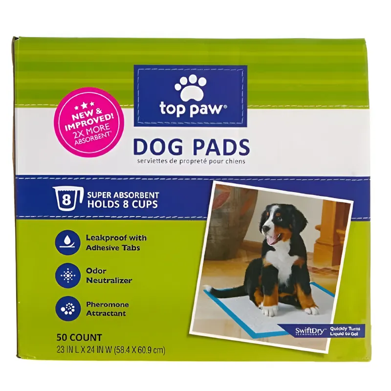 Top Paw Dog Pads 50 Count | Super Absorbent Puppy Pads Top Paw Dog Pads 50 Count | Super Absorbent Puppy Pads