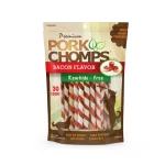 Pork Chomps Bacon Twists for Small Dogs | Rawhide Free