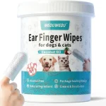 Pet Ear Finger Wipes for Dogs & Cats Gentle Ear Cleaning